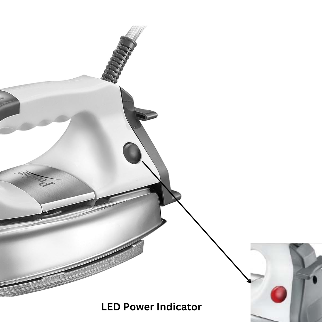 Prestige Magic 1000 W Greblon Coated Sole Plate Dry Iron - 41770 PDI07 
