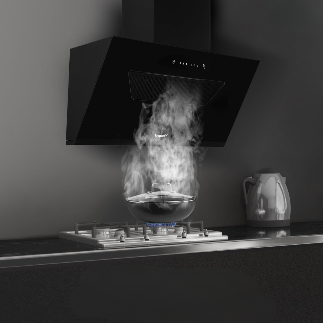Livpure Curved Glass Kitchen Chimney - ADOR 90